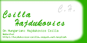 csilla hajdukovics business card